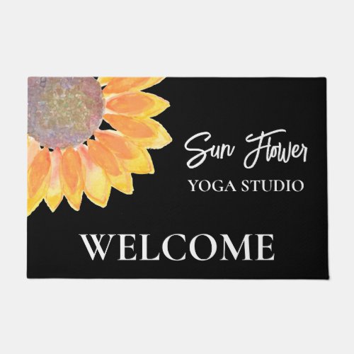 Yoga Studio Sunflower Doormat