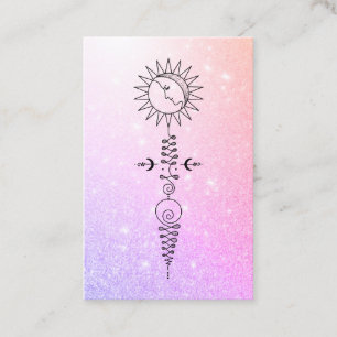 *~* Yoga - Sun Woman Moon Nirvana Reiki Massage Business Card
