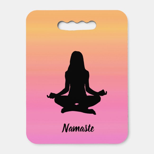 Yoga Sunset Namaste Seat Cushion Kneeling Pad