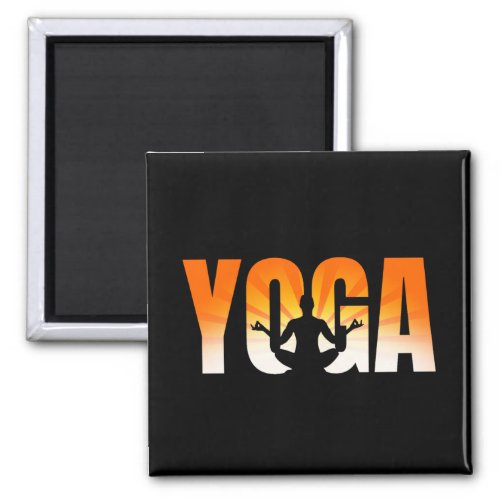 Yoga Sunshine Magnet
