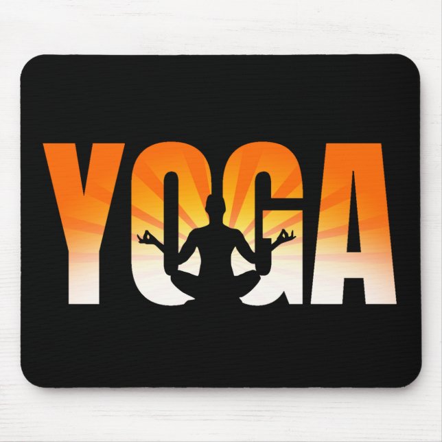 Yoga Sunshine Mouse Pad (Front)