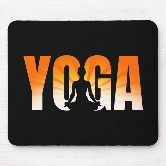 Yoga Sunshine Mouse Pad (Front)