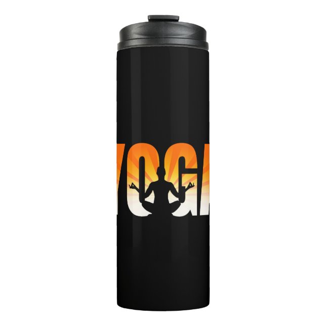 Yoga Sunshine Thermal Tumbler (Front)
