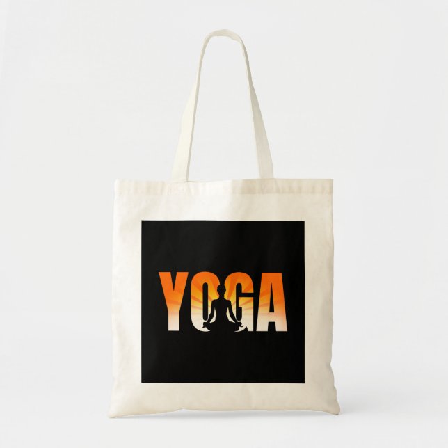 Yoga Sunshine Tote Bag (Front)