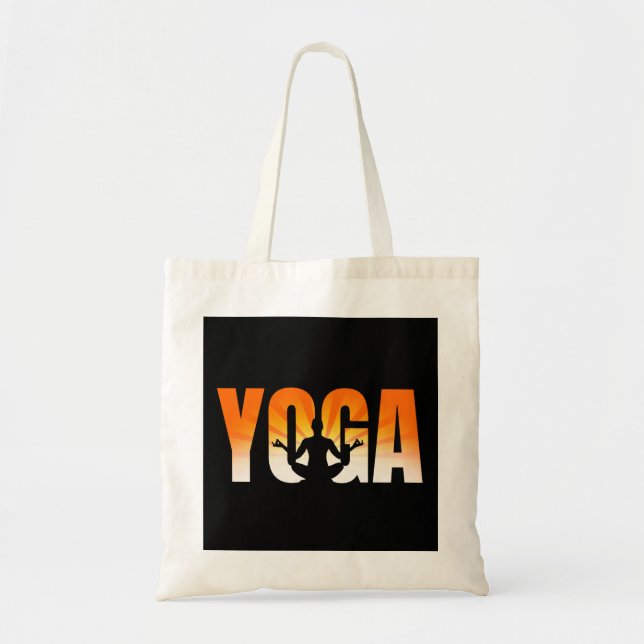 Yoga Sunshine Tote Bag (Front)
