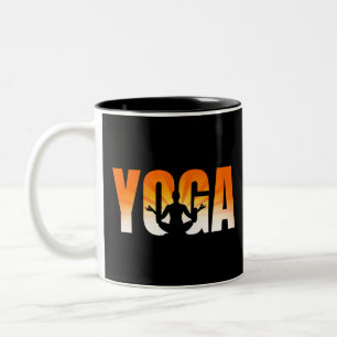 Yoga Sunshine Two-Tone Coffee Mug
