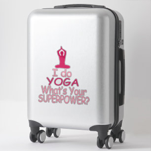 Yoga Superpower Vinyl Sticker