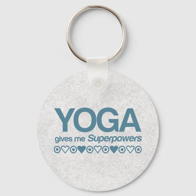 Yoga Superpowers Keychain (Front)