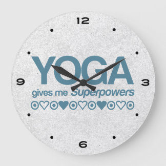 Yoga Superpowers Large Clock