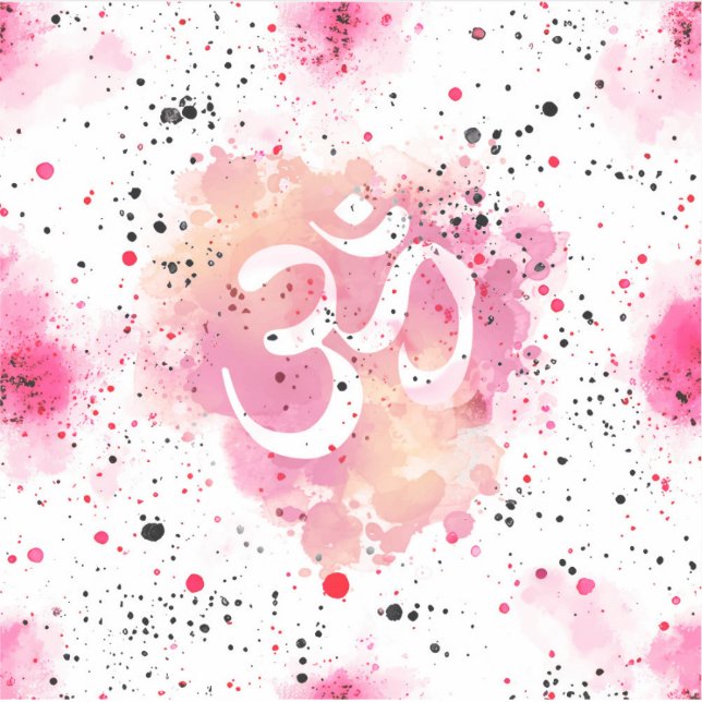 Yoga symbol OMMM Sticker (Front)