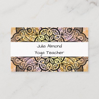 Yoga Teacher Business Card