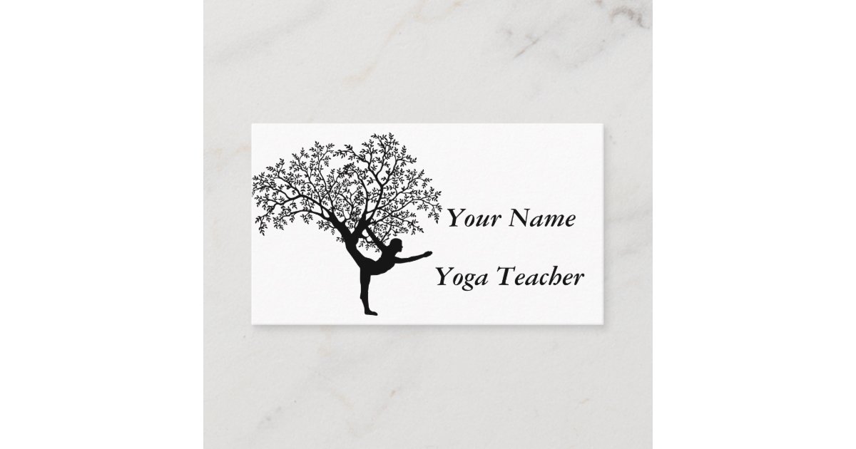 Yoga Teacher Business Card Zazzle