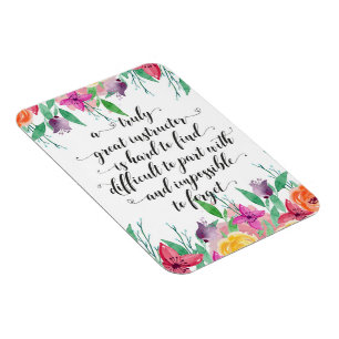 Yoga teacher gift magnet