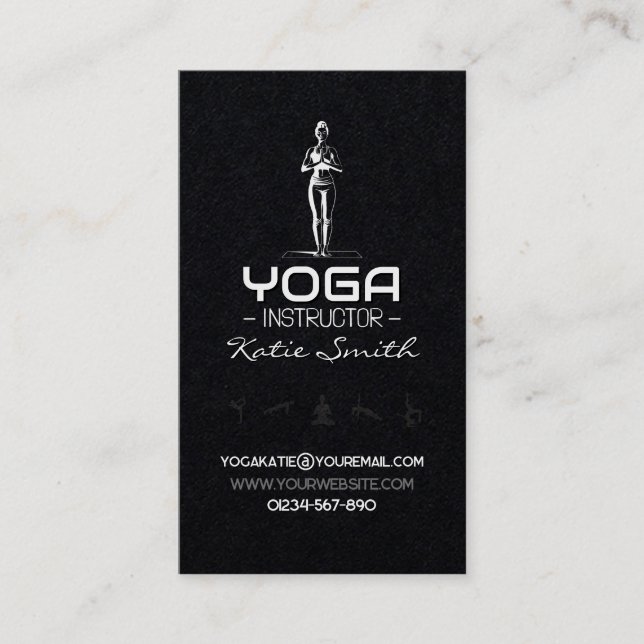 Yoga Teacher / Instructor Business Card (Front)