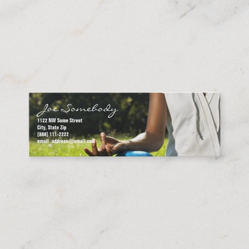 Customizable Yoga Teacher / Lover Profile Card Business Cards