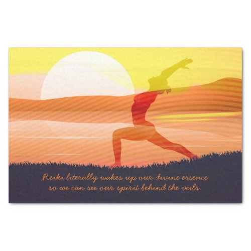 Yoga Teacher Sun Salutation Half Moon Pose Quotes Tissue Paper