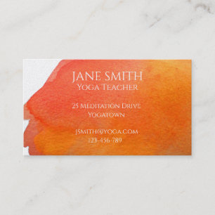 Yoga Teacher Yoga Instructor healing meditation Business Card