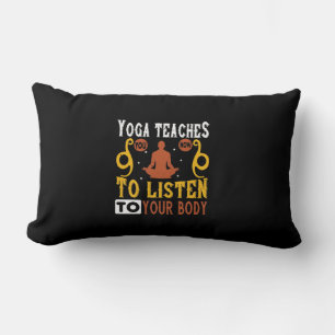 Yoga teaches you how to listen to your body-01 lumbar pillow