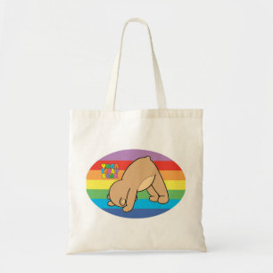 Yoga Teddy Bear Rainbow Book Bag