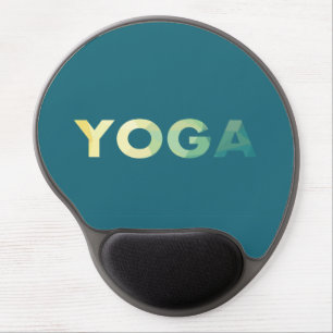 Yoga Text Colorful Gel Mouse Pad
