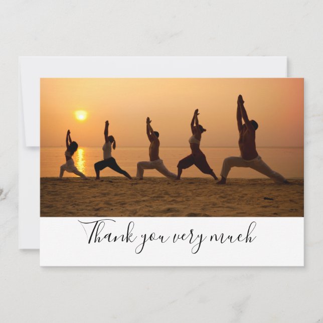Yoga Thank you card  (Front)