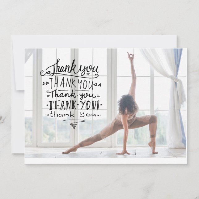 Yoga Thank you card  (Front)