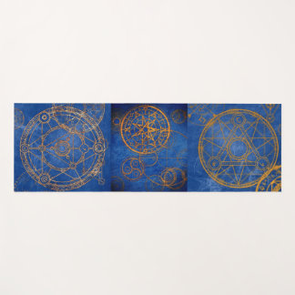 Yoga Themed Sacred Geometry With Constellations Yoga Mat