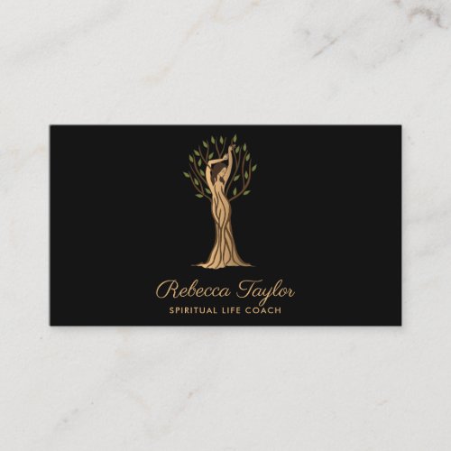 Yoga Therapy Psychology Life Coach Tree of Life  B Business Card