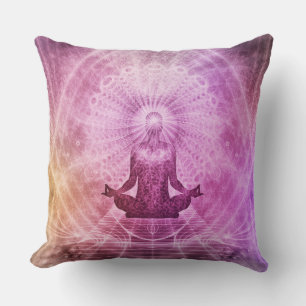 yoga throw pillow
