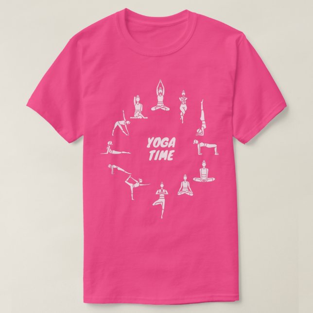 Yoga Time for International Yoga Day T-Shirt (Design Front)