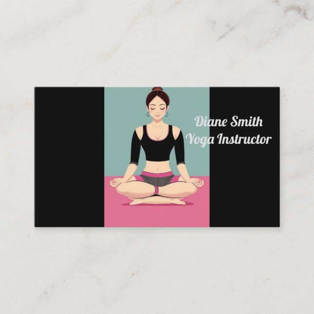 Yoga Training  Business Card (Front)