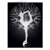 Yoga Tree in Black and White (Front)