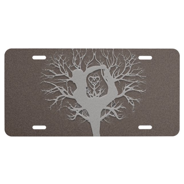 Yoga Tree License Plate (Front)