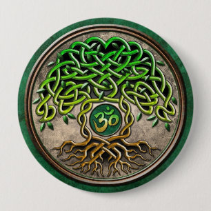 Yoga Tree of Life Button
