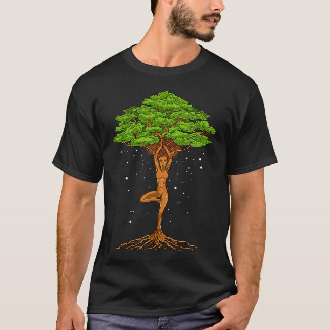 Yoga Tree Of Life T-Shirt (Front)