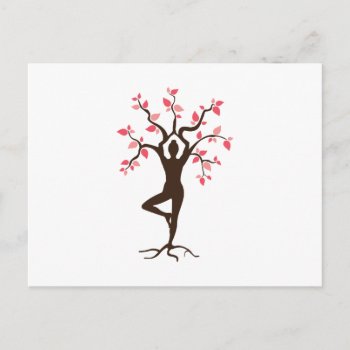 Yoga Tree Postcard by HopscotchDesigns at Zazzle