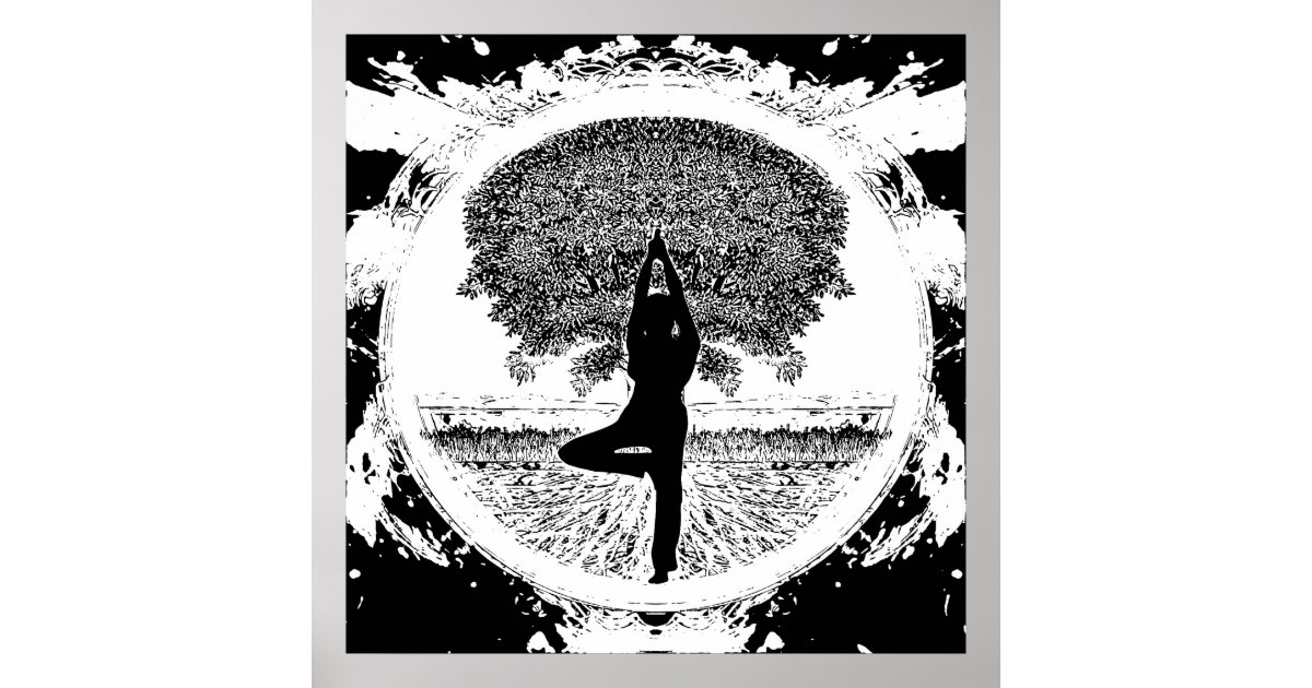 Yoga Tree Poster | Zazzle