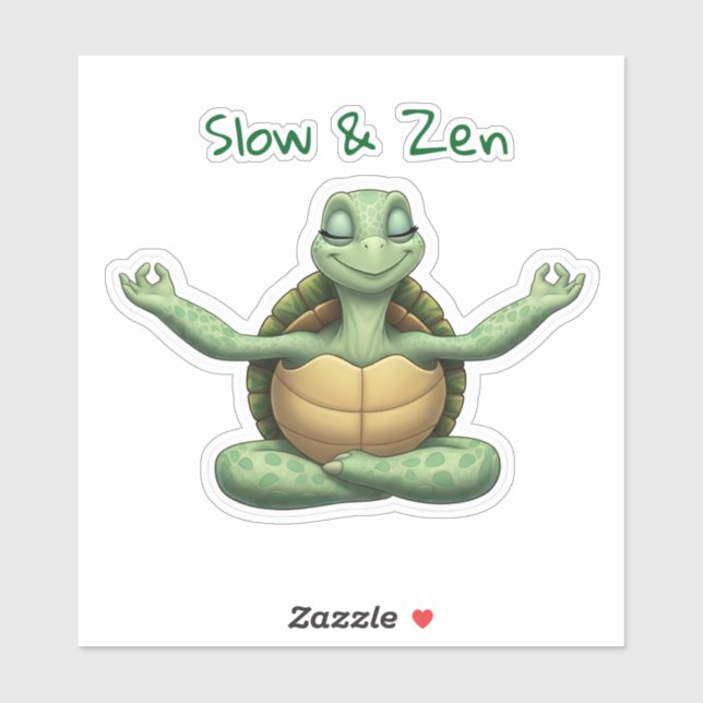 Yoga Turtle Sticker (Sheet)