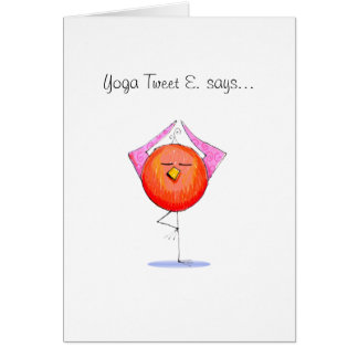 Yoga Tweet E. Doodle Cards