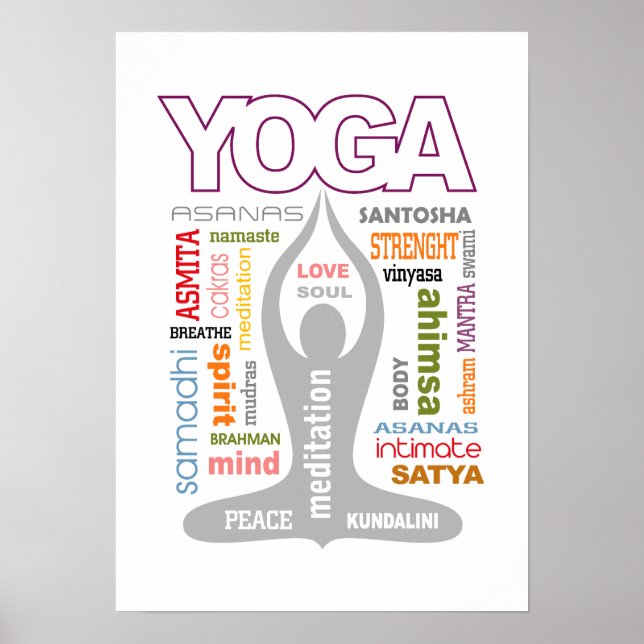 Yoga Typography Poster (Front)