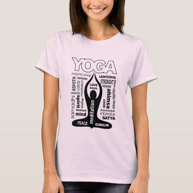 Yoga Typography T-Shirt (Front)
