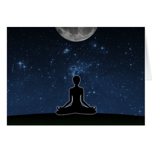 Yoga Under The Moon Cards (Front Horizontal)