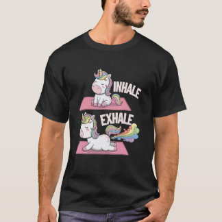 Yoga Unicorn Namaste Meditation Zen Animal Yoga In T-Shirt