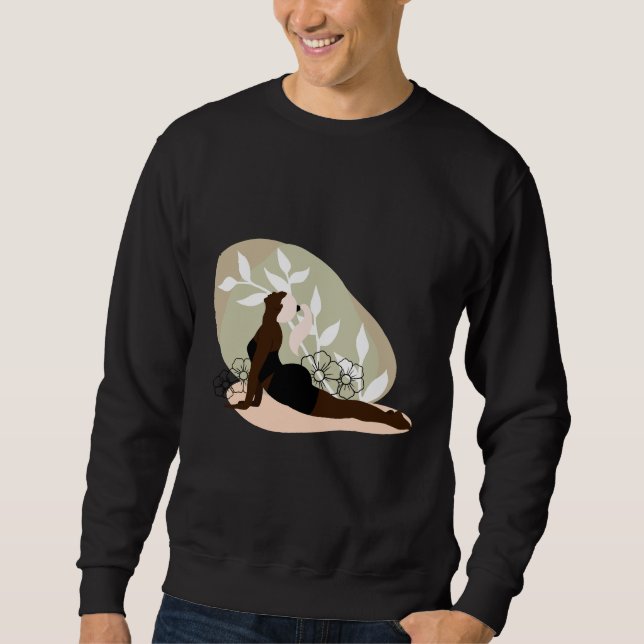 Yoga Upward Dog Sweatshirt (Front)