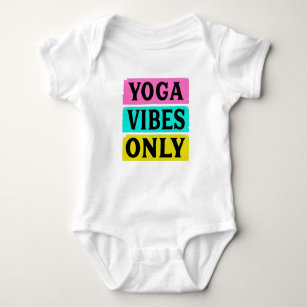 Yoga vibes only baby bodysuit