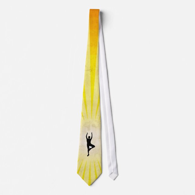 Yoga Vrksasana Pose Neck Tie (Front)