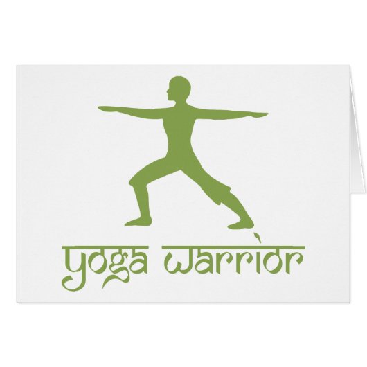 Yoga Warrior Pose Cards (Front Horizontal)