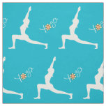 Yoga Warrior Pose Fabric