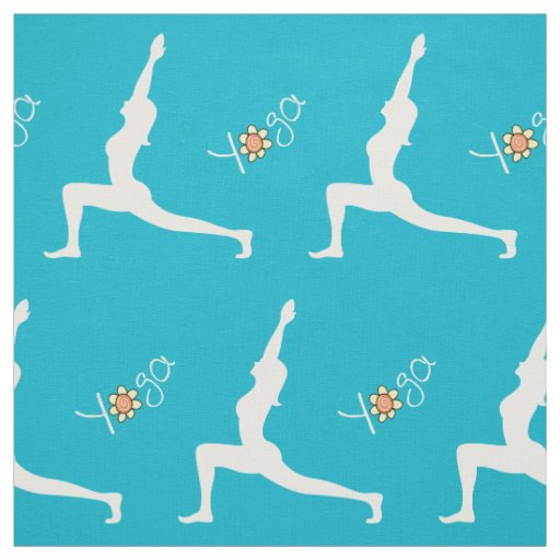 Yoga Warrior Pose Fabric