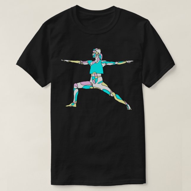 Yoga Warrior Pose T-Shirt (Design Front)